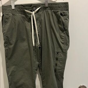 Viori Women's Olive Green Drawstring Pants